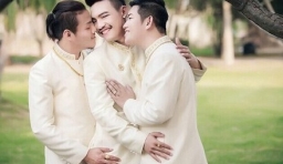 泰國三名男子因太相愛結婚，三人婚紗照看醉網友